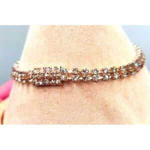 Vintage Adjustable Rhinestone Bracelet